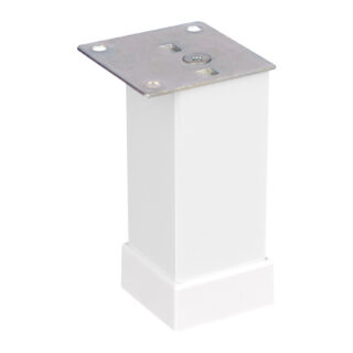 Picior aluminiu 40/40 Alb fusta