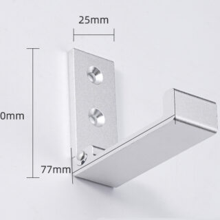 Cuier pentru mobila HOOK 91 Silver White