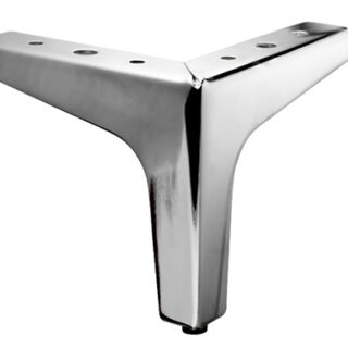 Picior drept H-100mm chrome