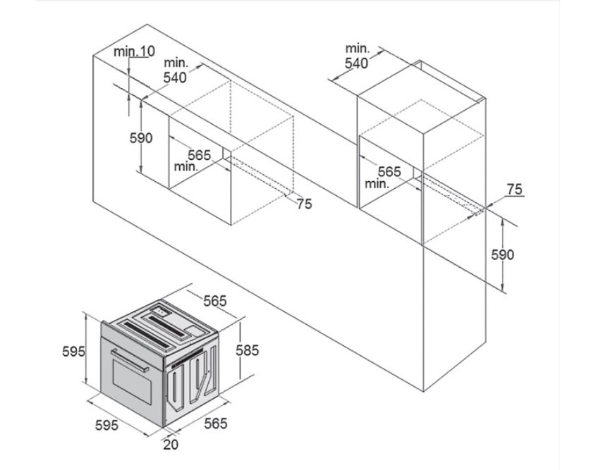 Cuptor electric Fabiano FBO 230 Lux White — изображение 4