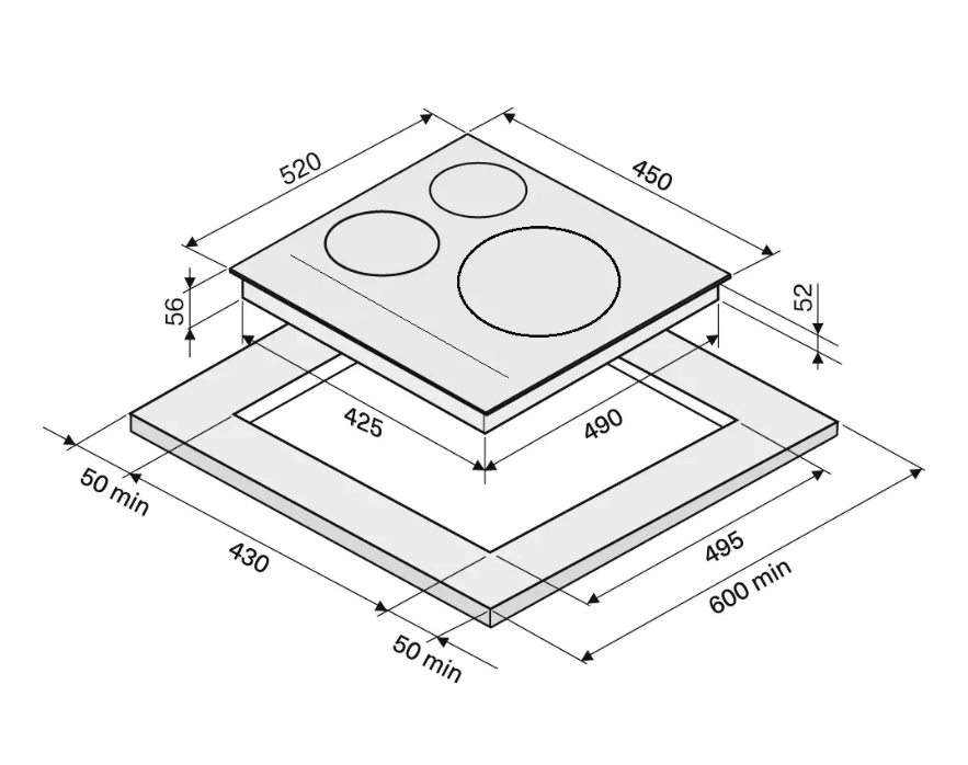 Panou de inducție SIH 540 Black — изображение 2