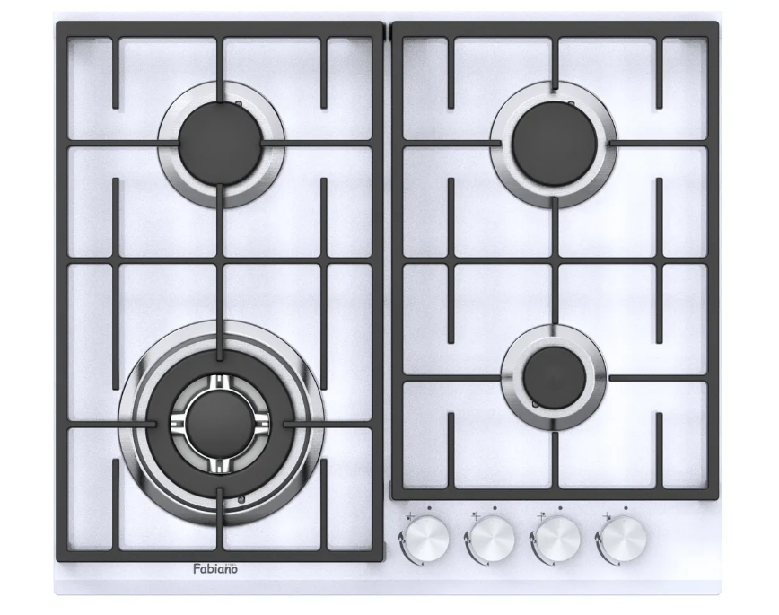 Aragaz Fabiano FHG 8244 VGHT White Glass — изображение 4