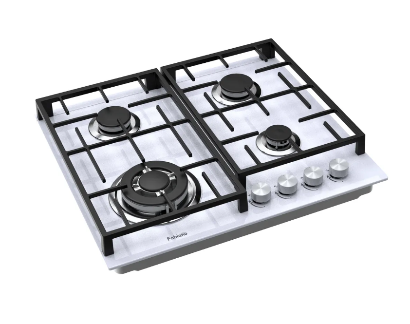 Aragaz Fabiano FHG 8244 VGHT White Glass — изображение 3