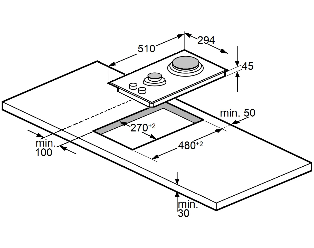 Aragaz Fabiano FHG 862 VGH Black Glass — изображение 3